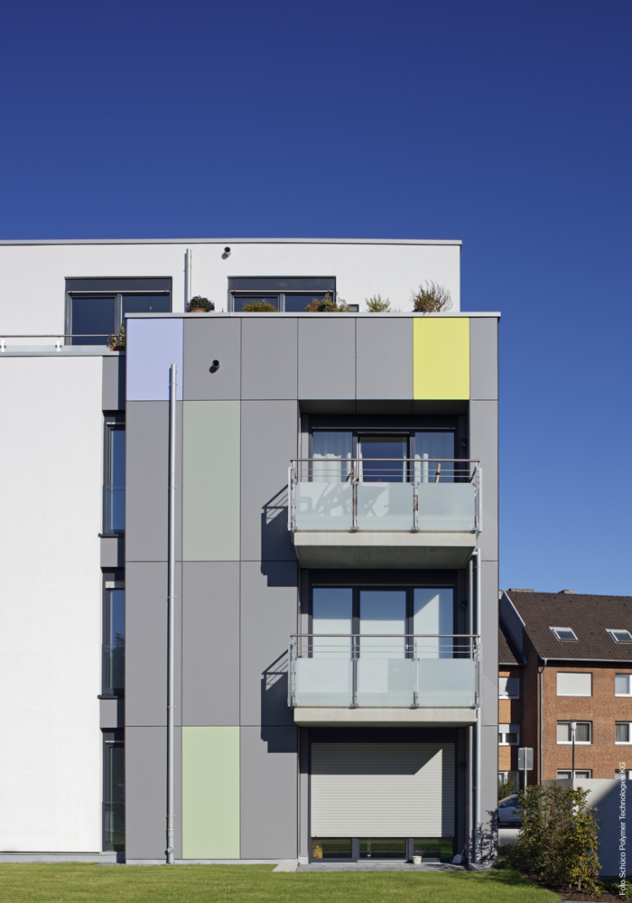 DEU, Deutschland, Nordrhein-Westfalen, Mönchengladbach, Klagenfurter Straße, Wohnsiedlung, Klimaschutzsiedlung "Innerstädtisches Wohnen am Wasserturm";